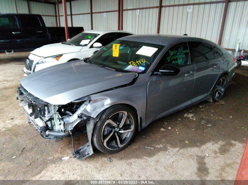 2022 HONDA ACCORD SEDAN SPORT VIN: 1HGCV1F39NA002399