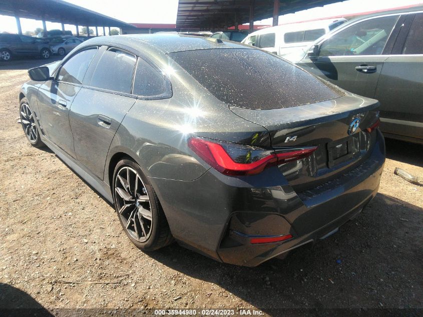 2022 BMW I4 EDRIVE40 VIN: WBY73AW07NFN19004