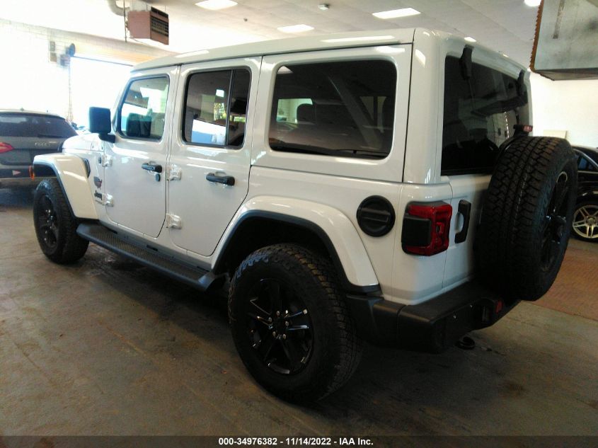 2022 JEEP WRANGLER UNLIMITED SAHARA ALTITUDE VIN: 1C4HJXEN9NW193783