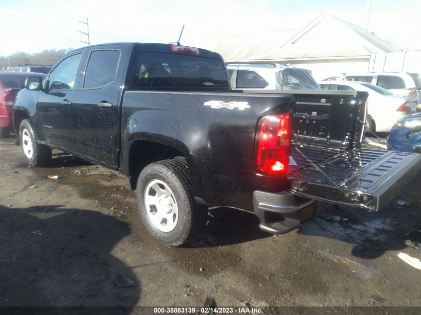 2022 CHEVROLET COLORADO 4WD WORK TRUCK VIN: 1GCGTBEN6N1300374