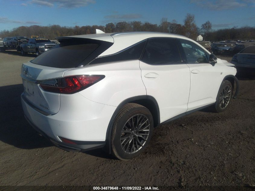 2021 LEXUS RX RX 350 F SPORT APPEARANCE VIN: 2T2SZMDA6MC264839