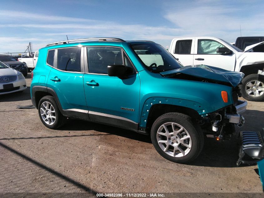 2022 JEEP RENEGADE LATITUDE VIN: ZACNJDB18NPN48990