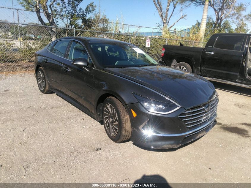 2022 HYUNDAI SONATA HYBRID SEL VIN: KMHL34JJ9NA051710