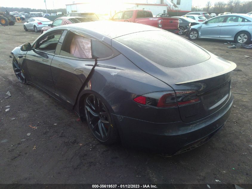2022 TESLA MODEL S PLAID VIN: 5YJSA1E62NF459662