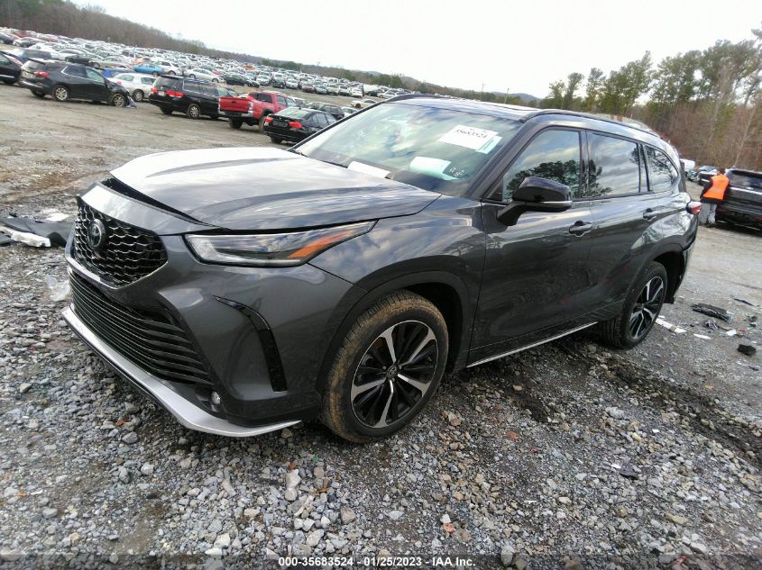 2022 TOYOTA HIGHLANDER XSE VIN: 5TDLZRAH8NS143231