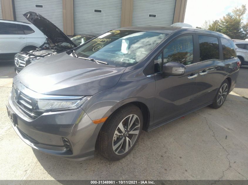 2021 HONDA ODYSSEY TOURING VIN: 5FNRL6H87MB030390