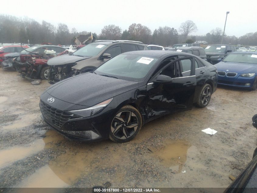 2022 HYUNDAI ELANTRA HYBRID LIMITED VIN: KMHLN4AJ6NU014333
