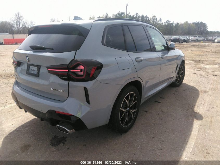 2022 BMW X3 SDRIVE30I VIN: 5UX43DP0XN9M07654