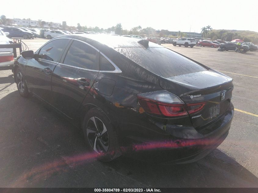 2022 HONDA INSIGHT EX VIN: 19XZE4F57NE016200