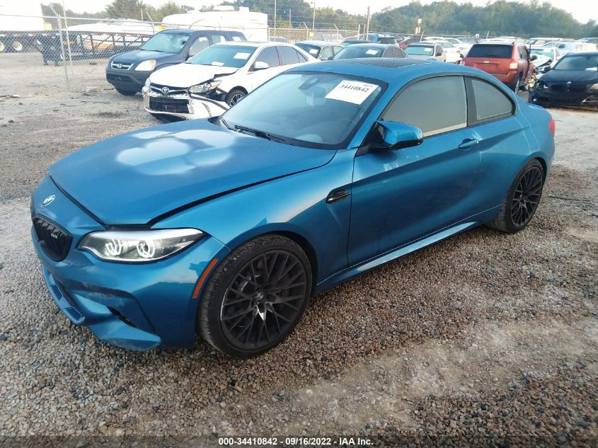 2021 BMW M2 COMPETITION VIN: WBS2U7C08M7G40001