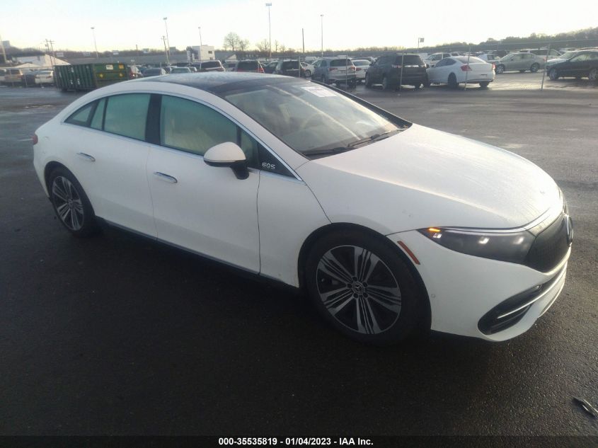 2022 MERCEDES-BENZ EQS EQS 450+ VIN: W1KCG2DB8NA007592