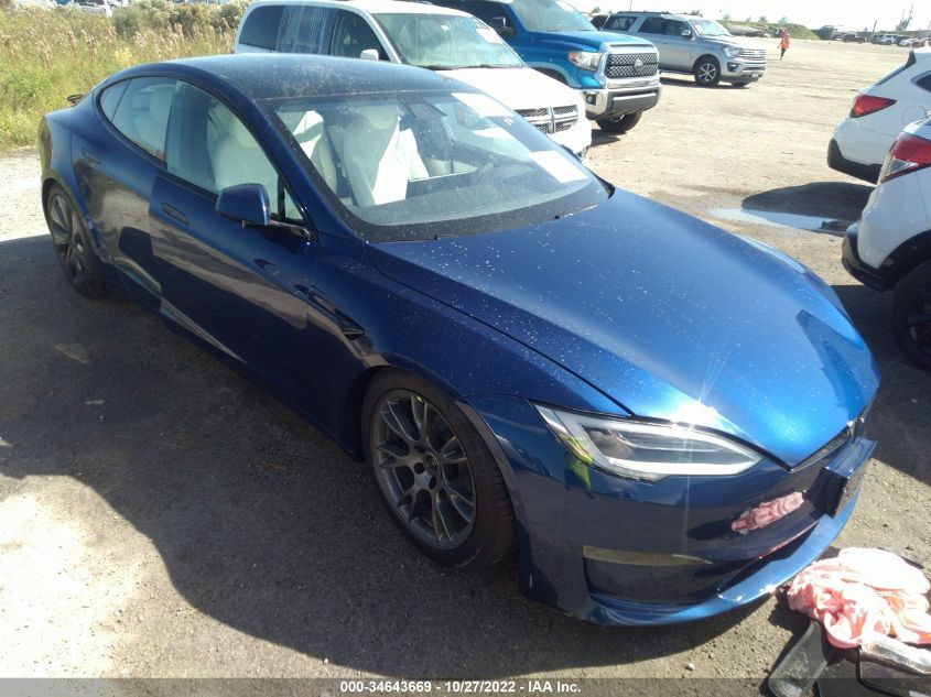 2022 TESLA MODEL S VIN: 5YJSA1E57NF467571