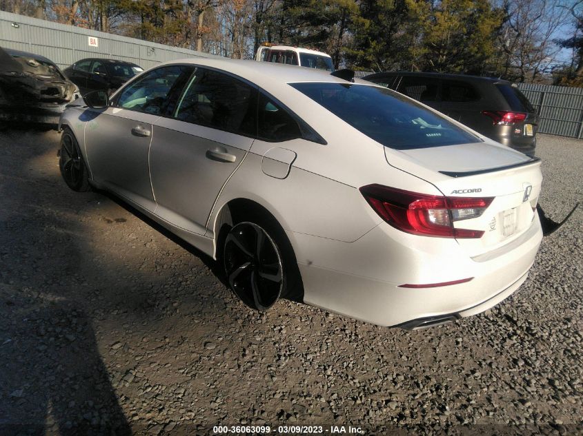 2022 HONDA ACCORD SEDAN SPORT VIN: 1HGCV1F37NA050564