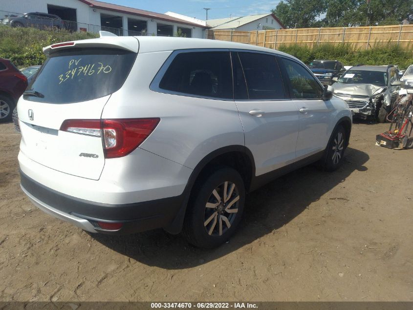 2021 HONDA PILOT EX-L VIN: 5FNYF6H58MB038152