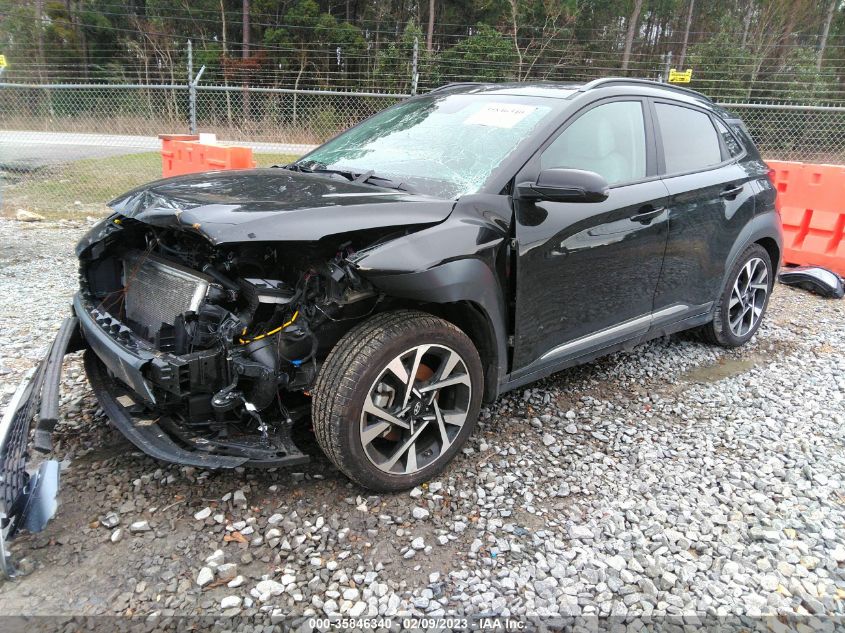 2022 HYUNDAI KONA LIMITED VIN: KM8K53A36NU924104