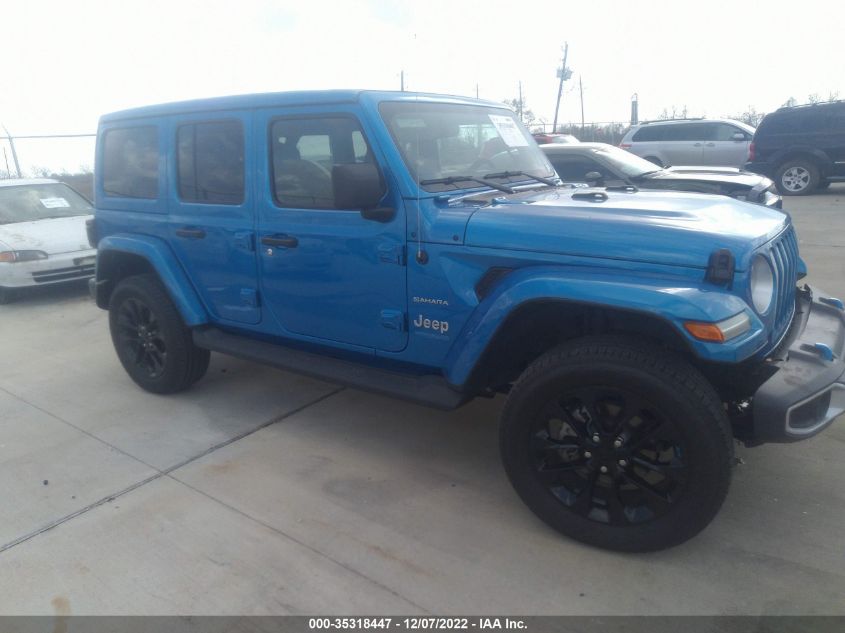 2022 JEEP WRANGLER 4XE UNLIMITED SAHARA VIN: 1C4JJXP69NW271700