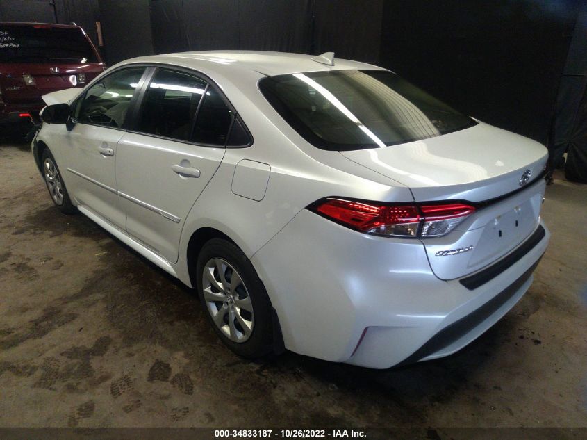 2022 TOYOTA COROLLA LE VIN: JTDEPMAE9NJ197593