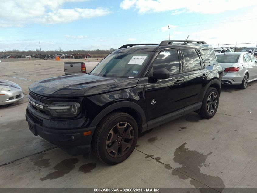 2022 FORD BRONCO SPORT OUTER BANKS VIN: 3FMCR9C6XNRD59916