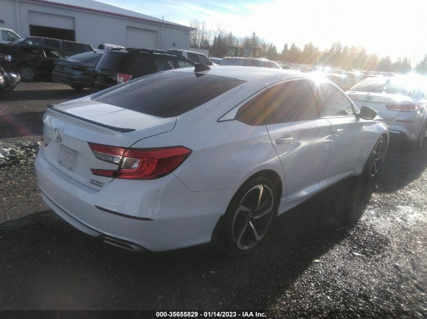 2021 HONDA ACCORD SEDAN SPORT SE VIN: 1HGCV1F49MA037693