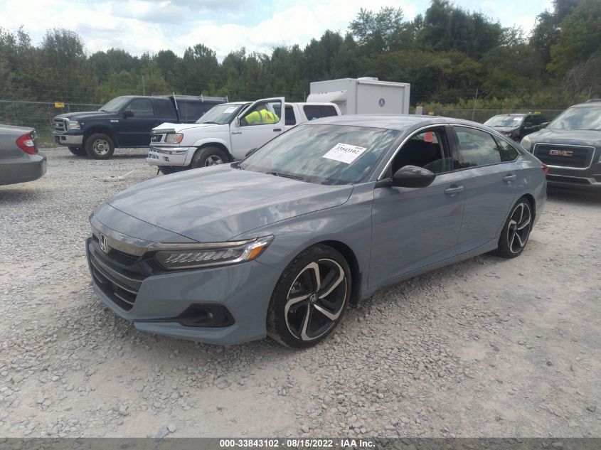 2022 HONDA ACCORD SEDAN SPORT SE VIN: 1HGCV1F43NA052823