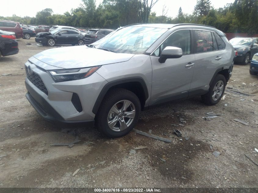 2022 TOYOTA RAV4 HYBRID XLE VIN: 2T3RWRFVXNW145384