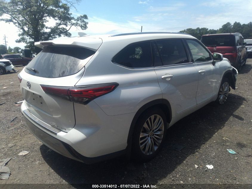 2022 TOYOTA HIGHLANDER PLATINUM VIN: 5TDFZRBHXNS187324