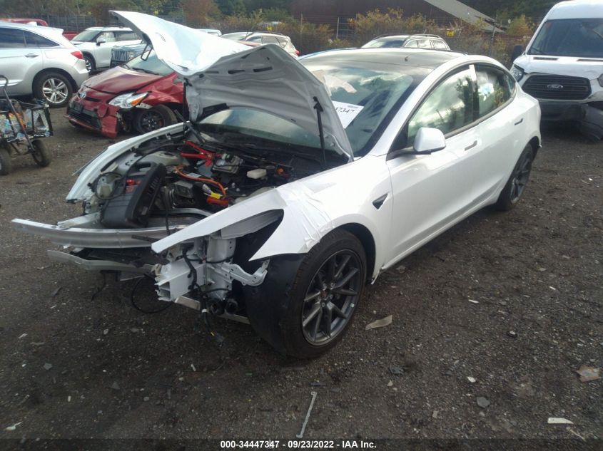 2022 TESLA MODEL 3 LONG RANGE VIN: 5YJ3E1EB0NF194858