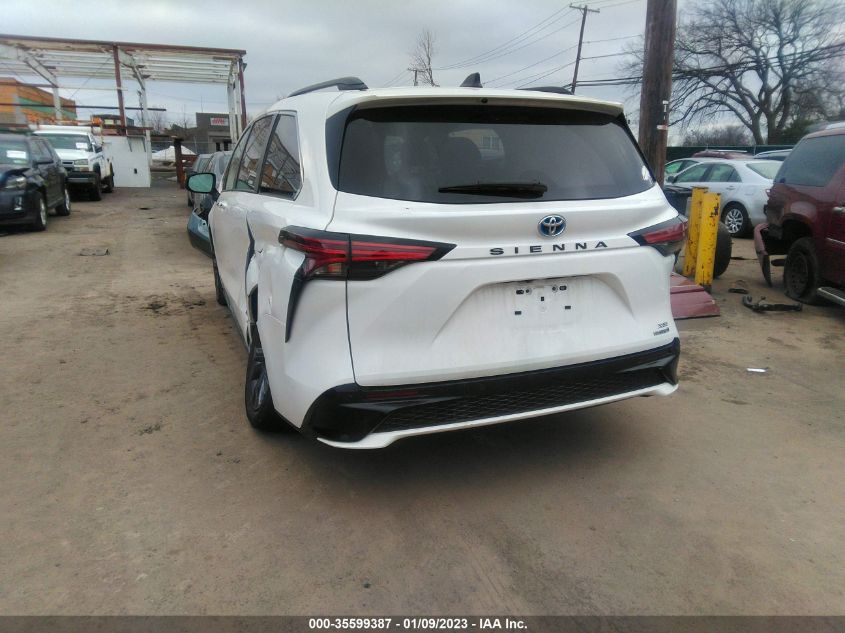 2022 TOYOTA SIENNA XSE VIN: 5TDDRKEC6NS077241