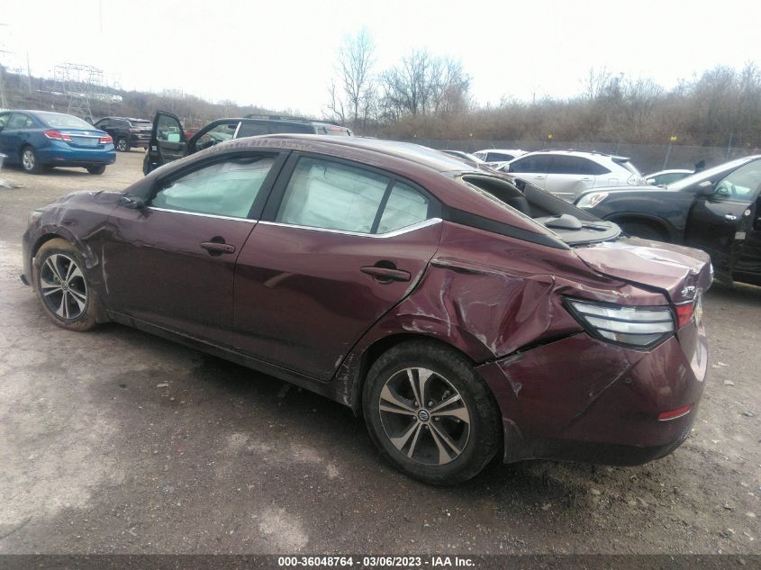 2022 NISSAN SENTRA SV VIN: 3N1AB8CV7NY229523