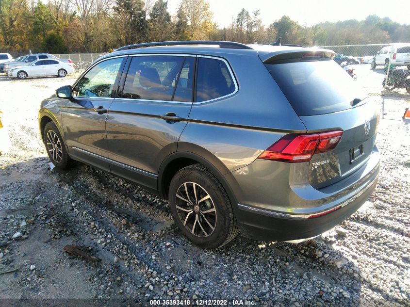 2021 VOLKSWAGEN TIGUAN SE/SE R-LINE BLACK/SEL VIN: 3VV3B7AX4MM079978