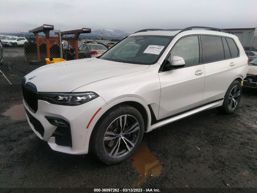 2022 BMW X7 XDRIVE40I VIN: 5UXCW2C08N9K87298