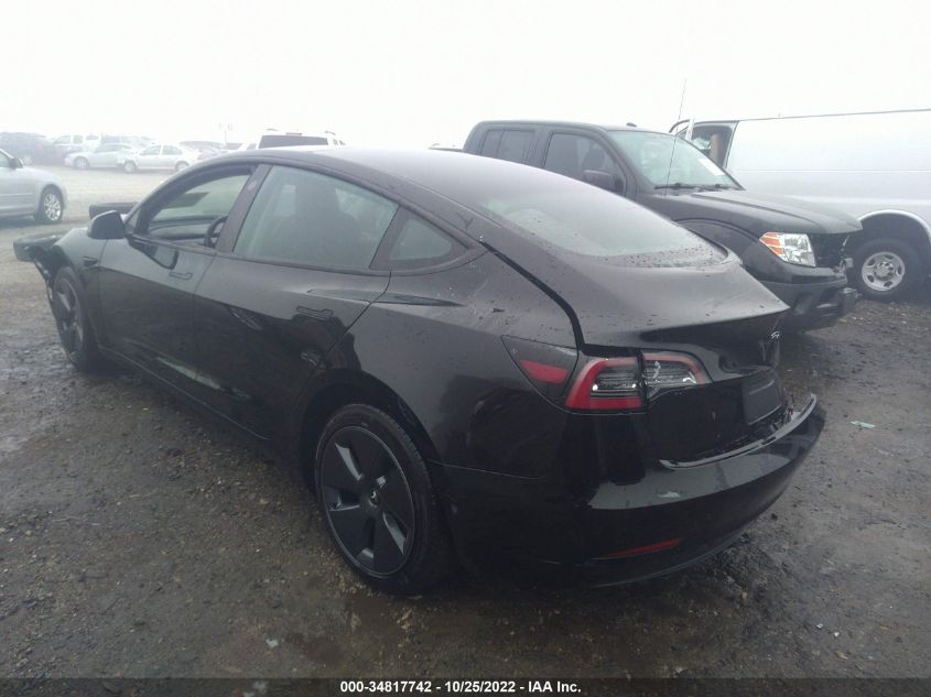 2022 TESLA MODEL 3 LONG RANGE VIN: 5YJ3E1EB6NF261723