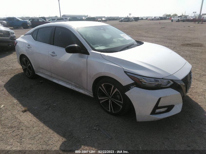 2022 NISSAN SENTRA SR VIN: 3N1AB8DV4NY268388