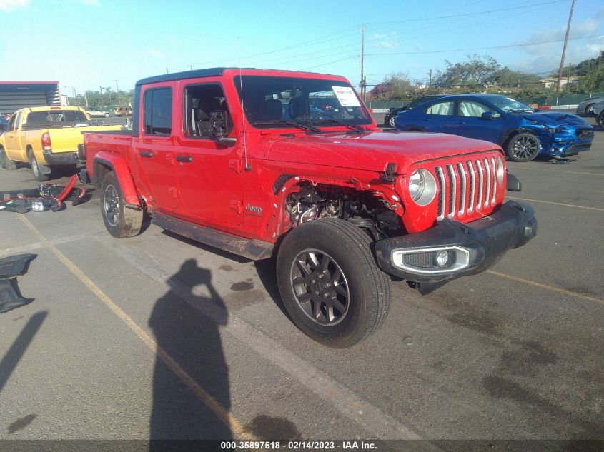 2022 JEEP GLADIATOR OVERLAND VIN: 1C6HJTFG5NL157929