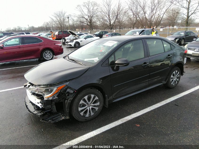 2022 TOYOTA COROLLA HYBRID LE VIN: JTDEAMDE3NJ062283
