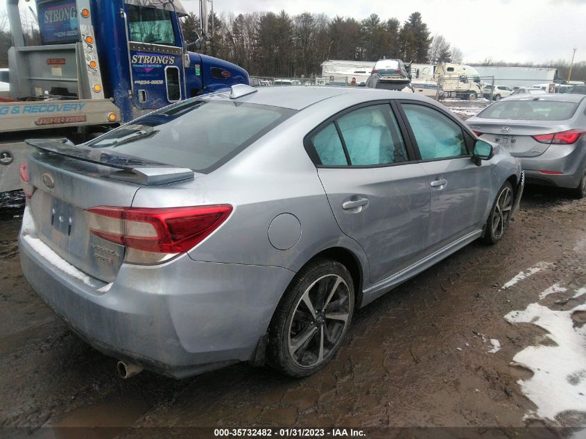 2022 SUBARU IMPREZA SPORT VIN: 4S3GKAL68N3610684