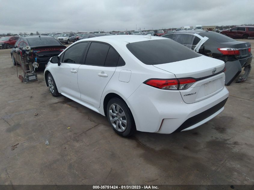 2022 TOYOTA COROLLA LE VIN: JTDEPMAE4NJ193550