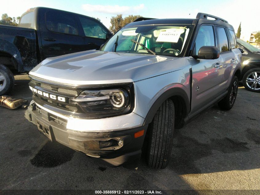2022 FORD BRONCO SPORT OUTER BANKS VIN: 3FMCR9C67NRE24687