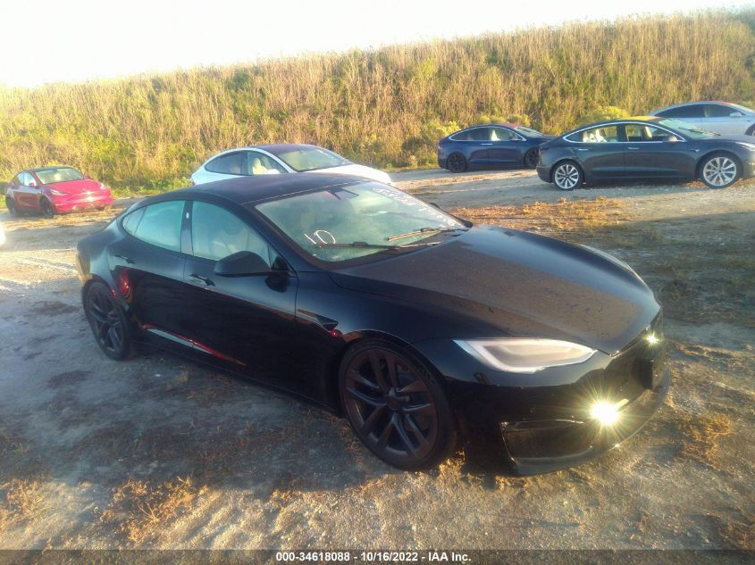 2022 TESLA MODEL S PLAID VIN: 5YJSA1E67NF471242