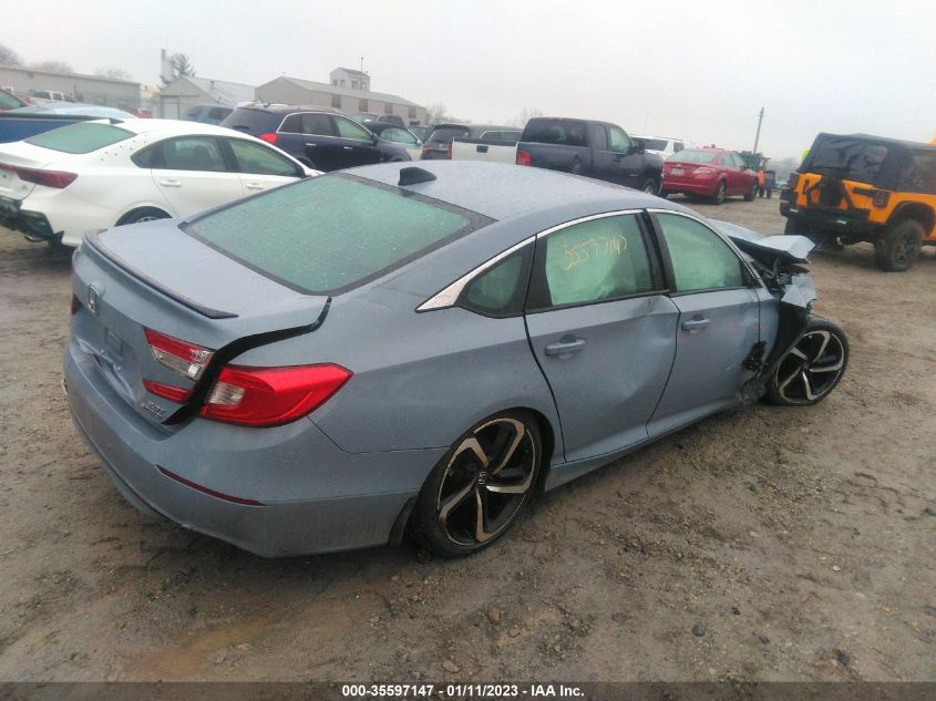 2021 HONDA ACCORD SEDAN SPORT VIN: 1HGCV2F30MA024652