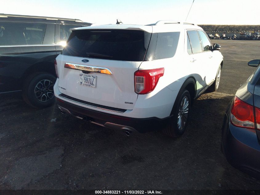 2022 FORD EXPLORER LIMITED VIN: 1FM5K8FW0NNA09796