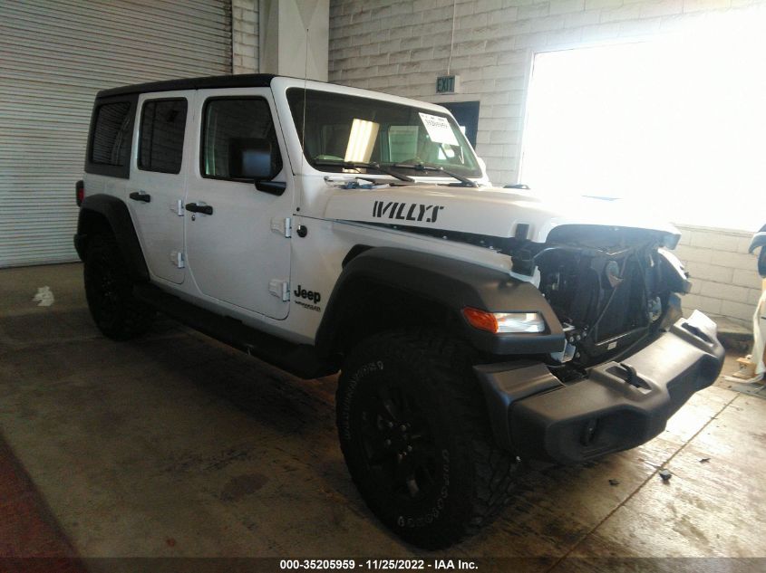 2020 JEEP WRANGLER UNLIMITED WILLYS VIN: 1C4HJXDG4LW253968
