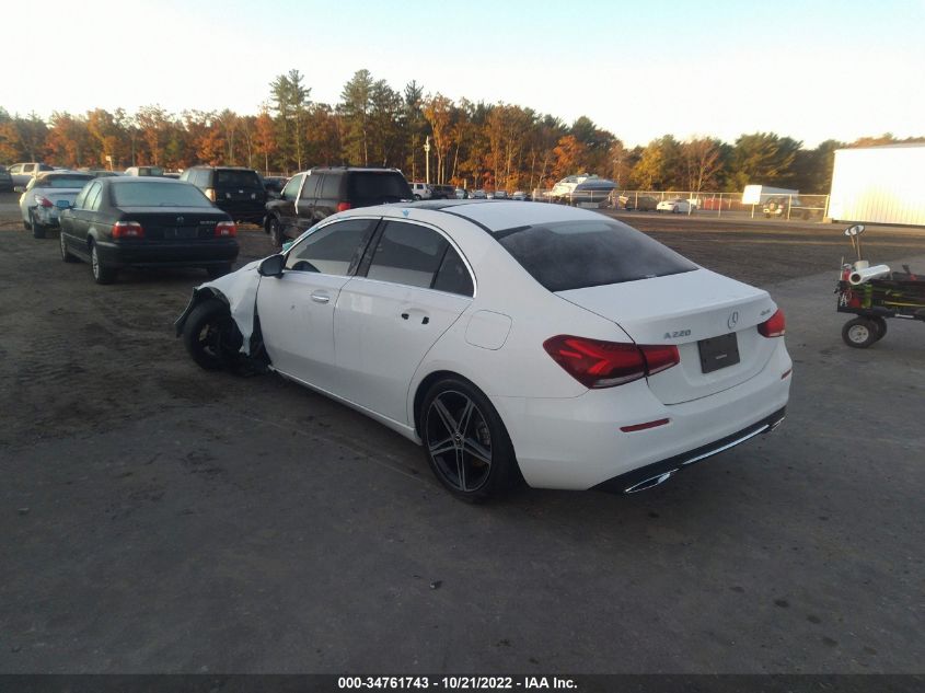 2021 MERCEDES-BENZ A-CLASS A 220 VIN: W1K3G4FB2MJ292300