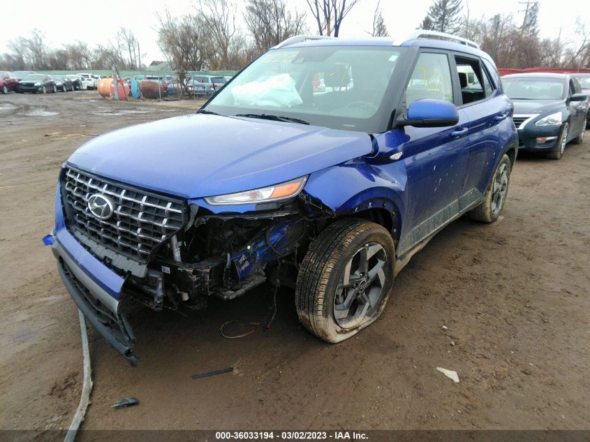 2022 HYUNDAI VENUE SEL VIN: KMHRC8A35NU167620