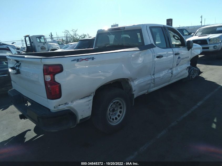 2021 CHEVROLET SILVERADO 1500 WORK TRUCK VIN: 1GCRYAEF0MZ332055