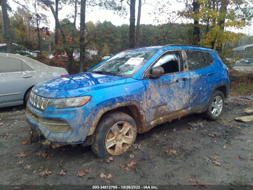 2022 JEEP COMPASS LATITUDE VIN: 3C4NJDBB2NT132910
