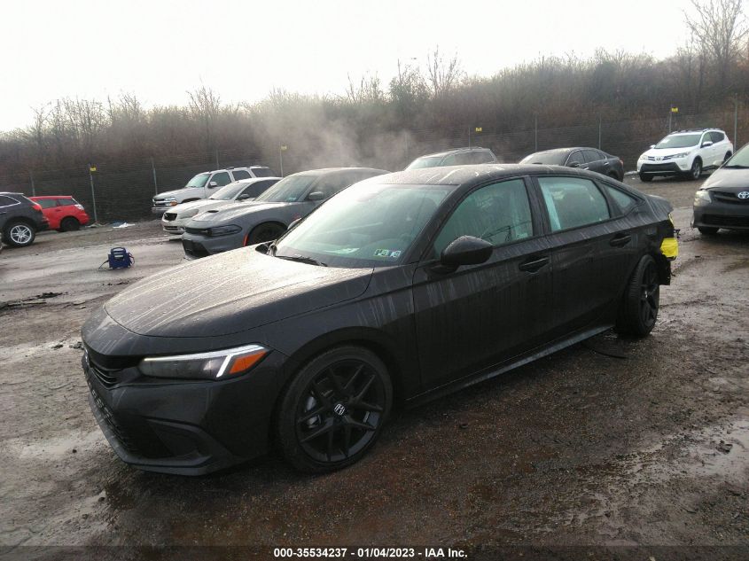 2022 HONDA CIVIC SEDAN SPORT VIN: 2HGFE2F57NH588994