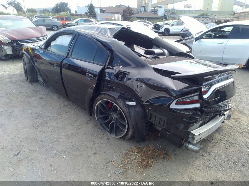 2021 DODGE CHARGER SCAT PACK WIDEBODY VIN: 2C3CDXGJ8MH645431