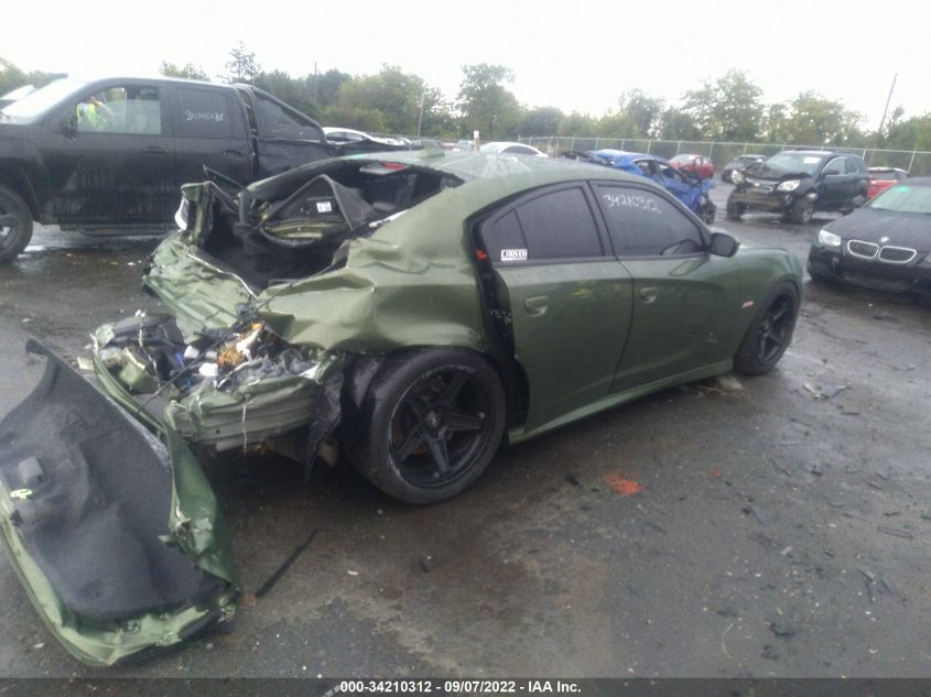 2021 DODGE CHARGER SCAT PACK VIN: 2C3CDXGJ4MH500421