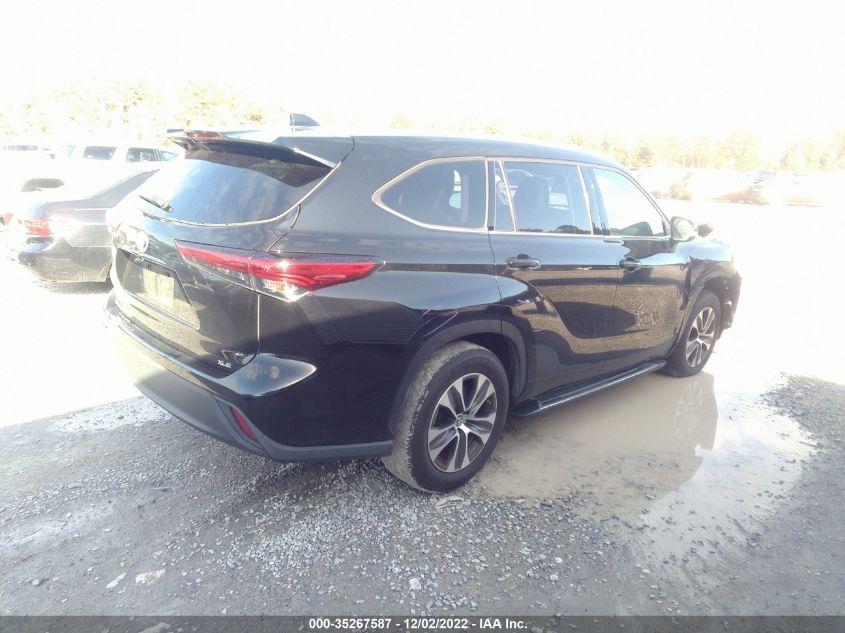 2021 TOYOTA HIGHLANDER XLE VIN: 5TDGZRAH6MS048750